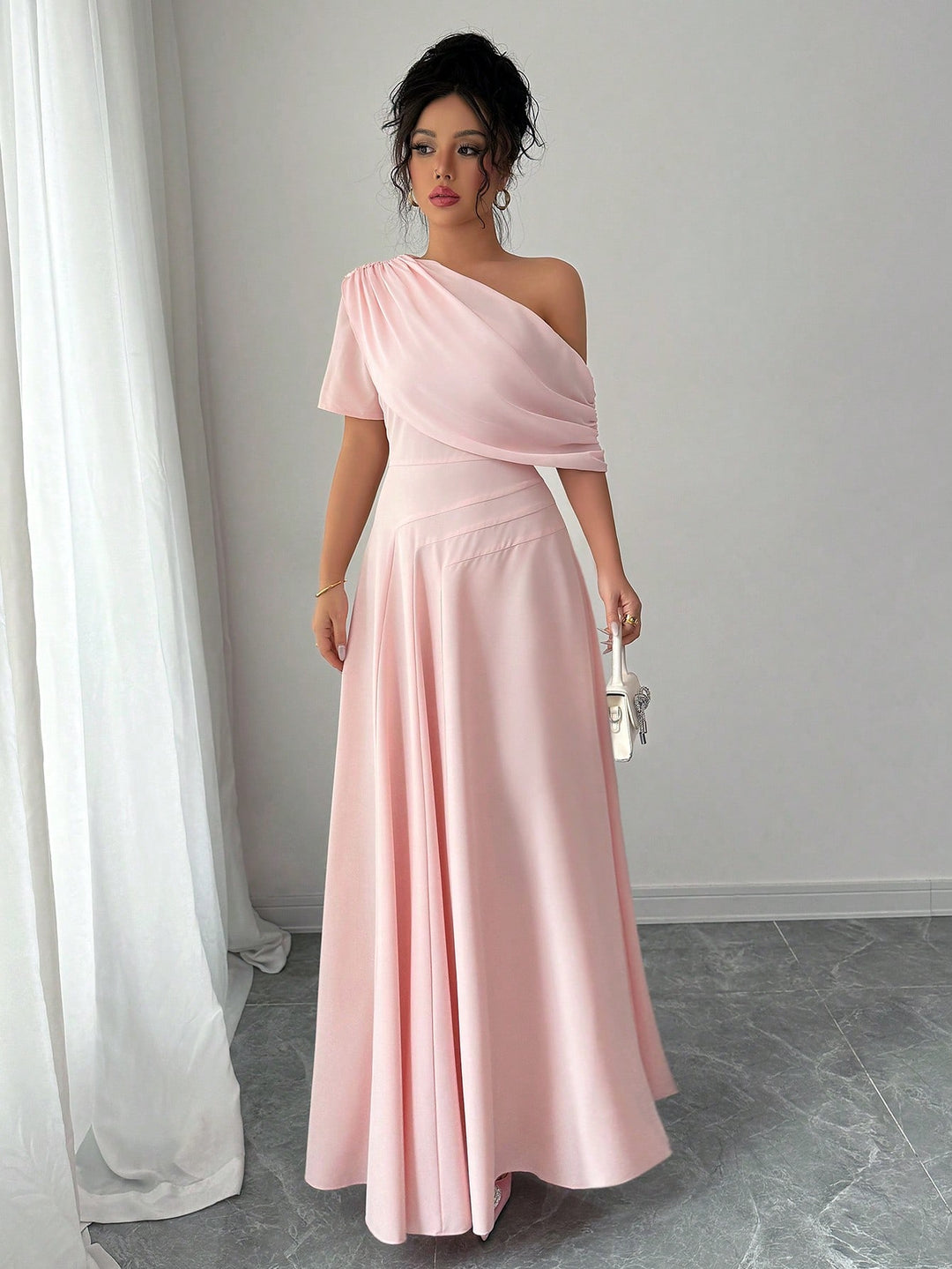 Rochie maxi SHEIN, roz