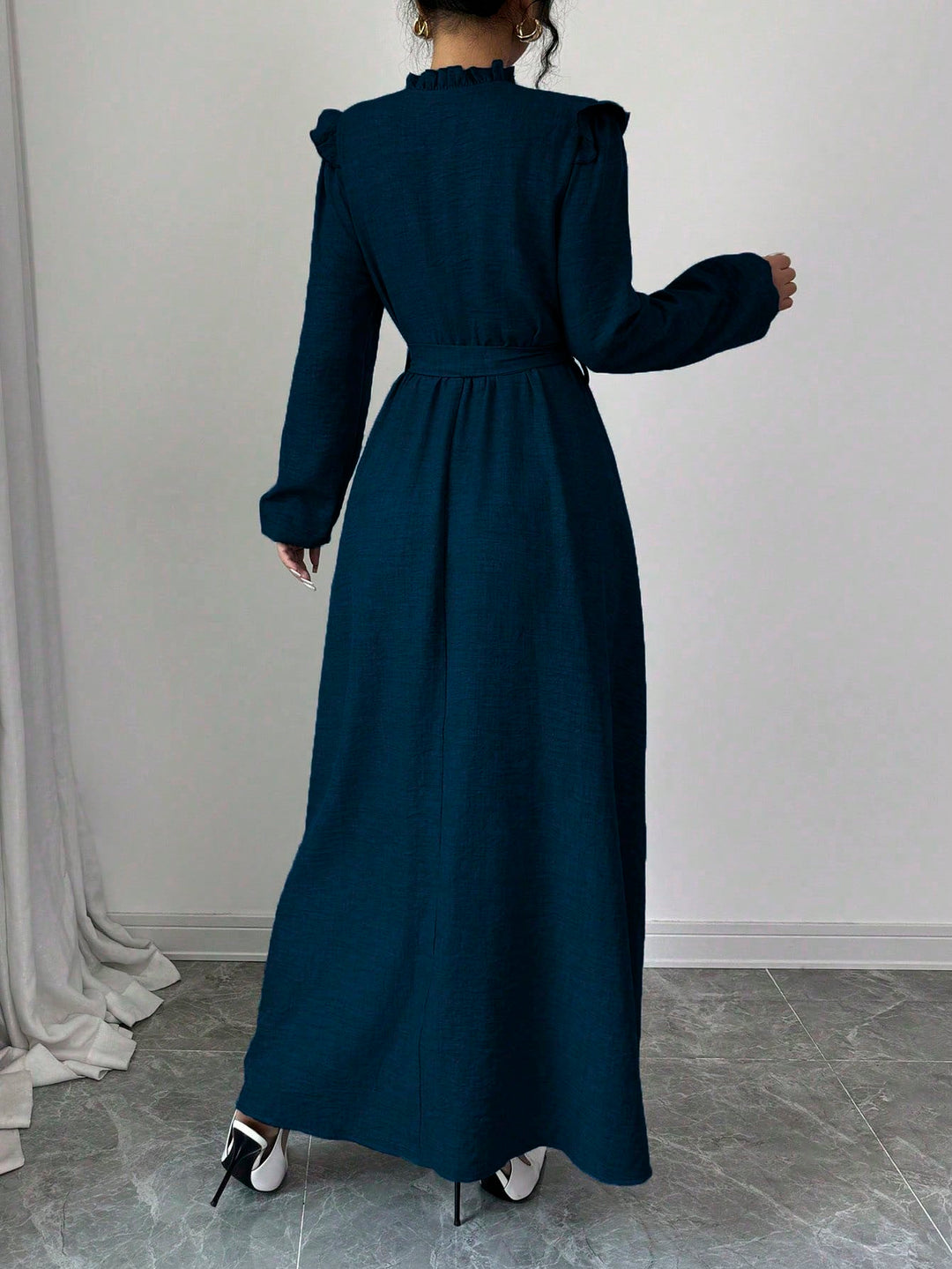 SHEIN maxi ruha, kék