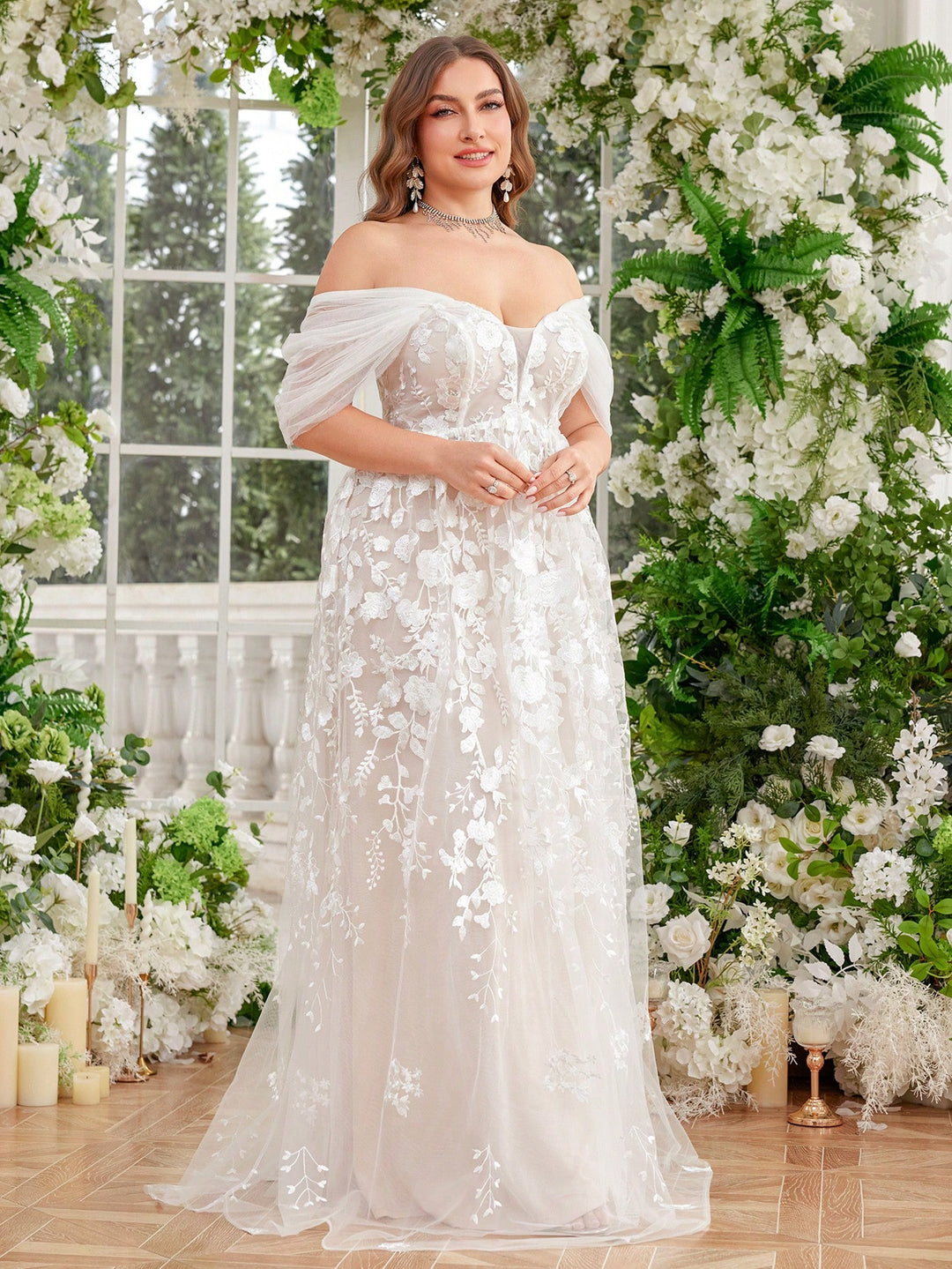 Rochie de mireasă SHEIN, alb