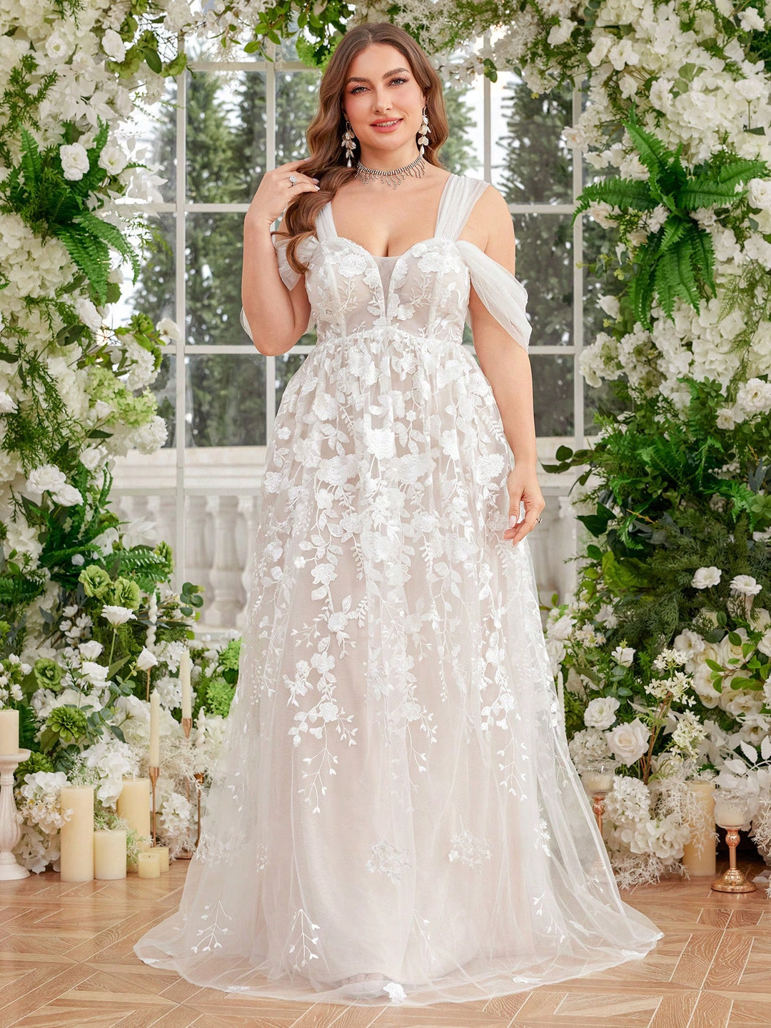Rochie de mireasă SHEIN, alb