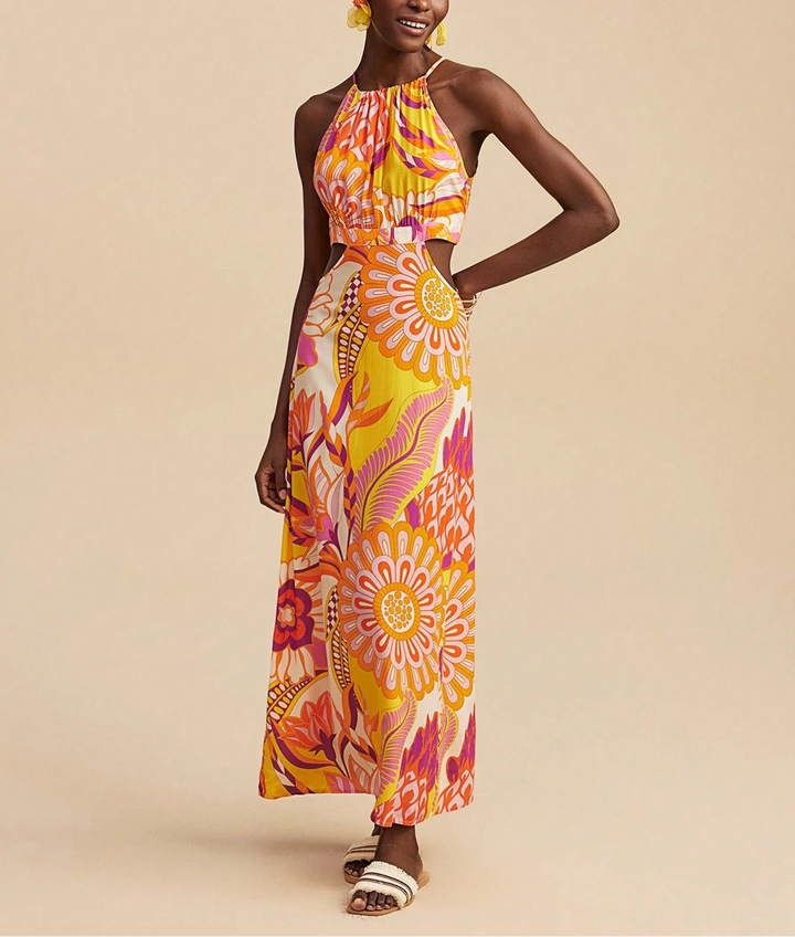 Rochie maxi SHEIN, mix culori