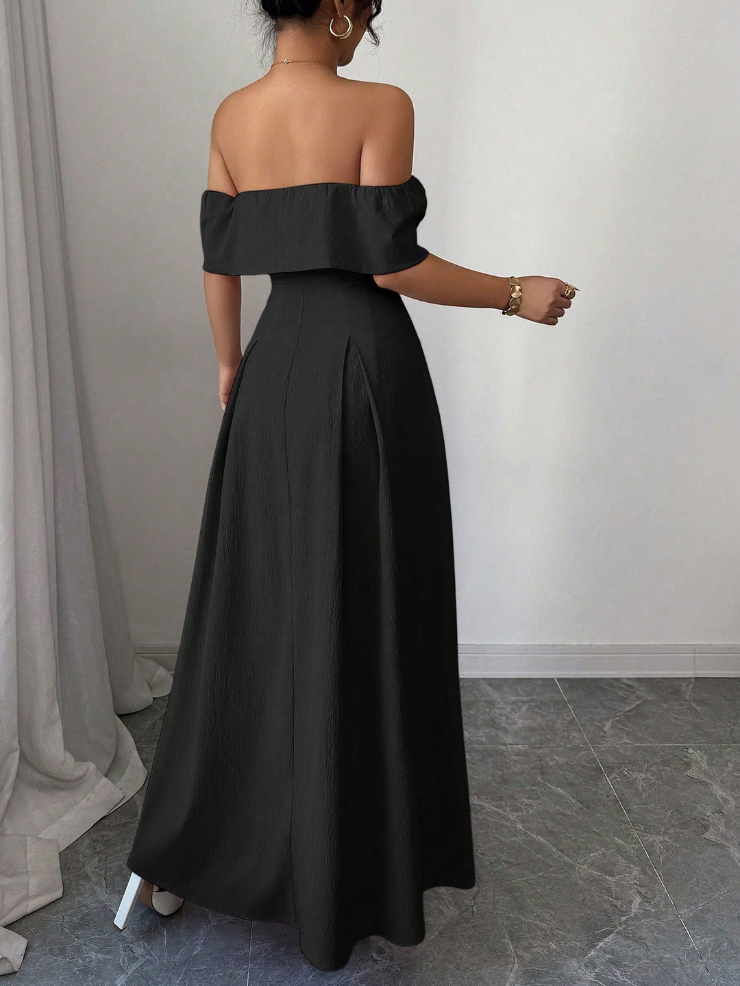 SHEIN Maxi ruha, fekete