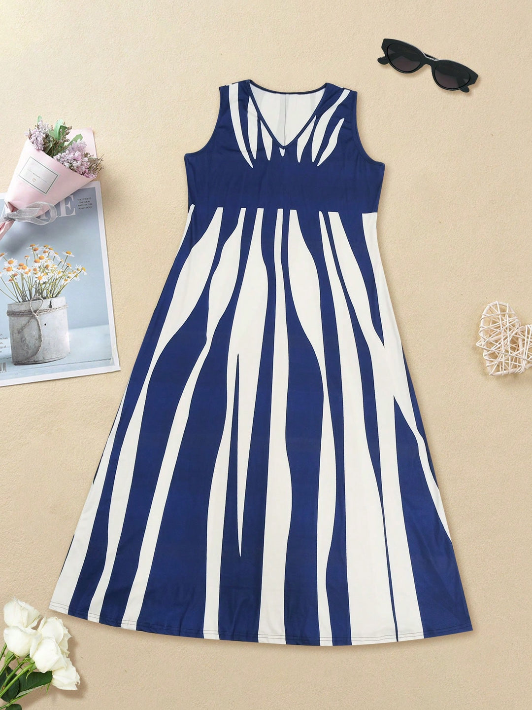Rochie maxi SHEIN, mix culori
