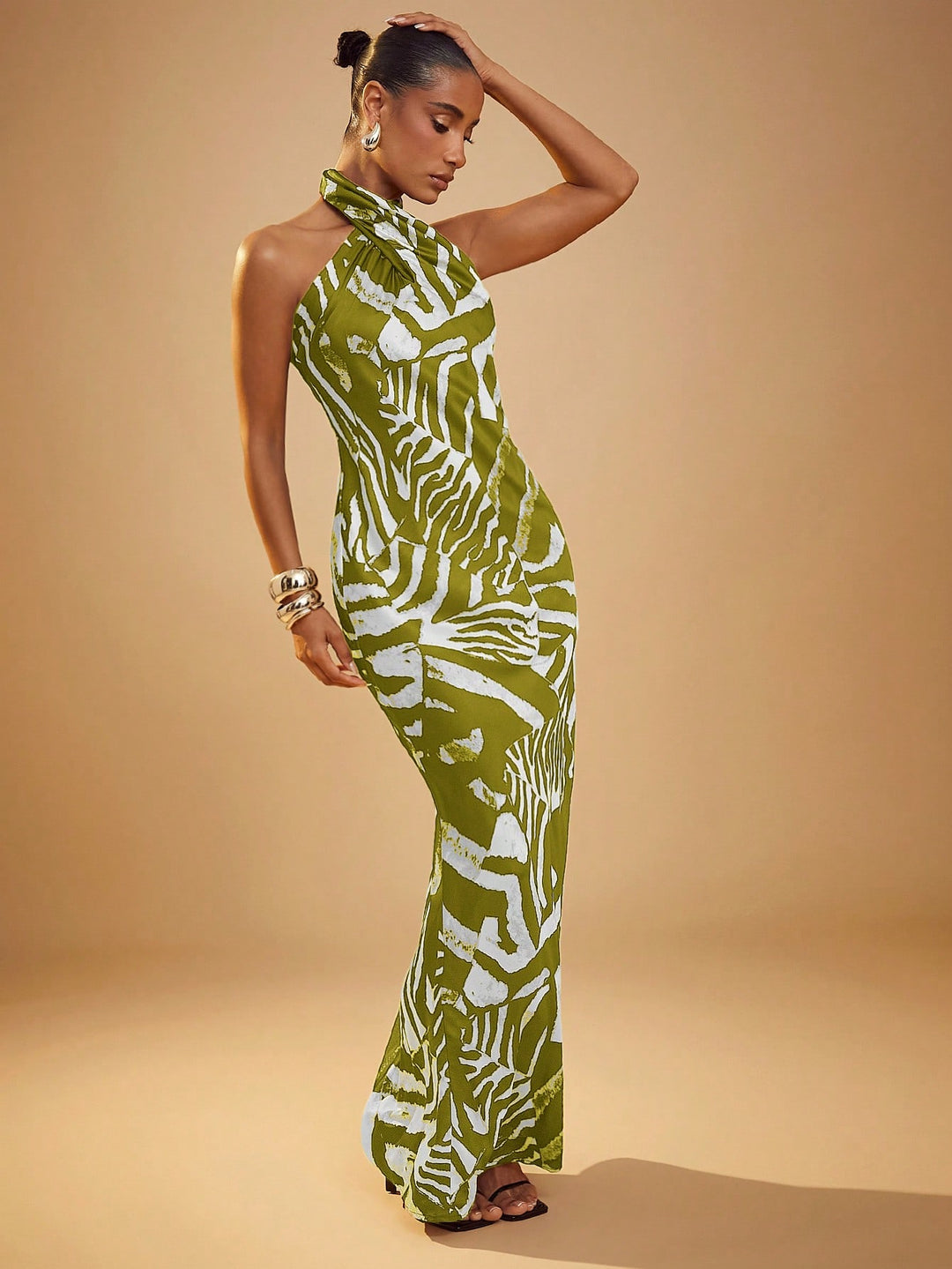 Rochie maxi SHEIN, verde