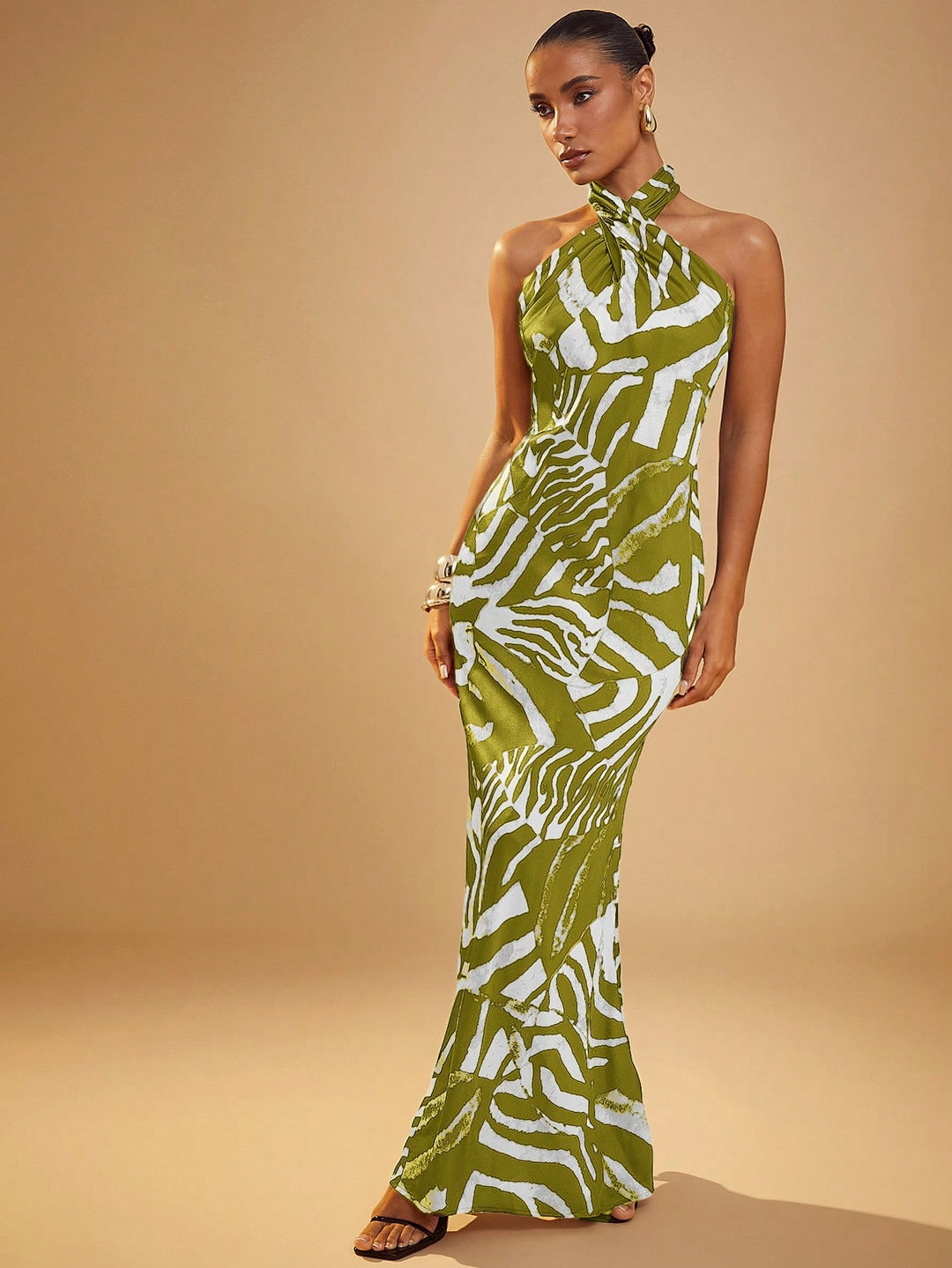 Rochie maxi SHEIN, verde