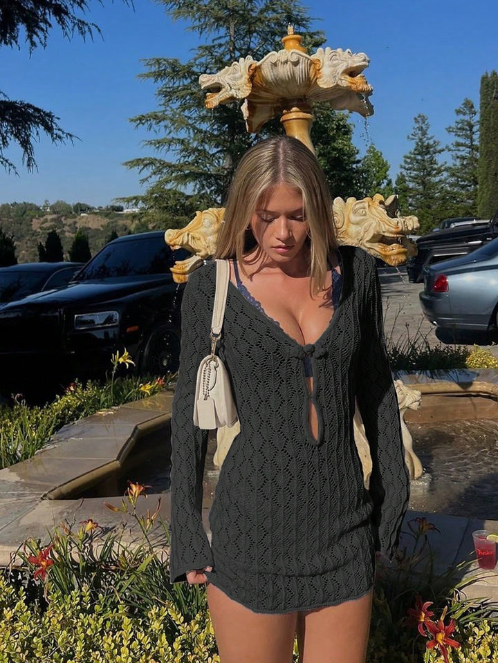 Fusta de plaja SHEIN, negru