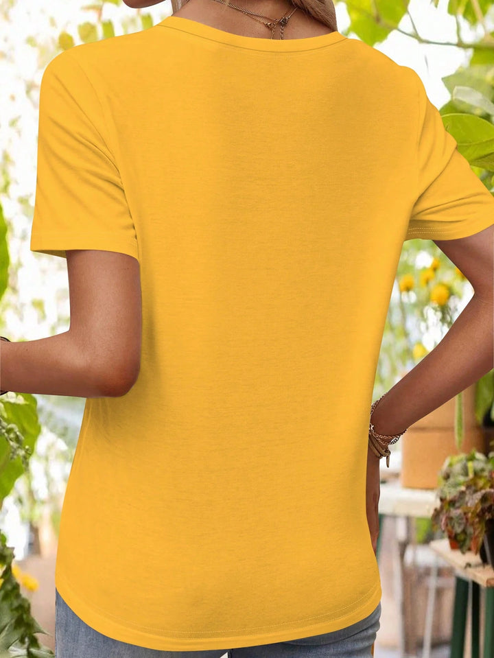 Tricou Shein Curve+, galben