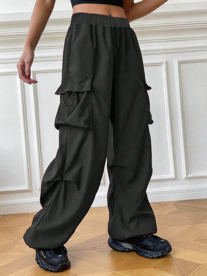 Pantaloni SHEIN, negru