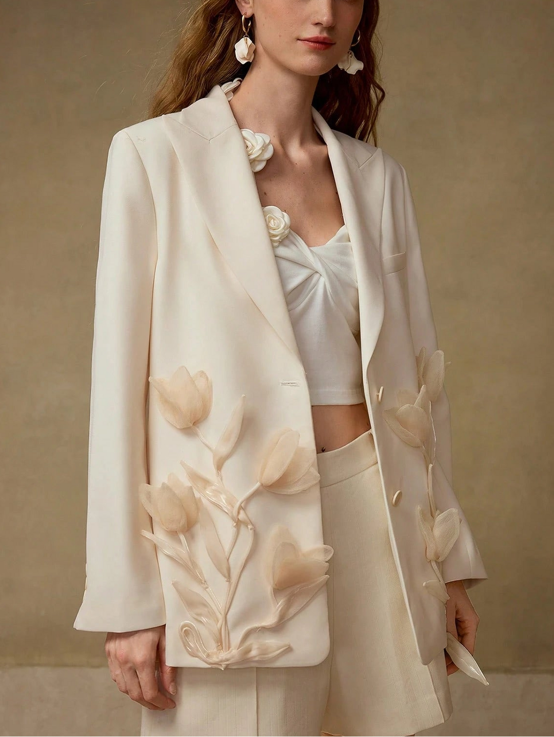 Sacou MOTF by Shein, krém