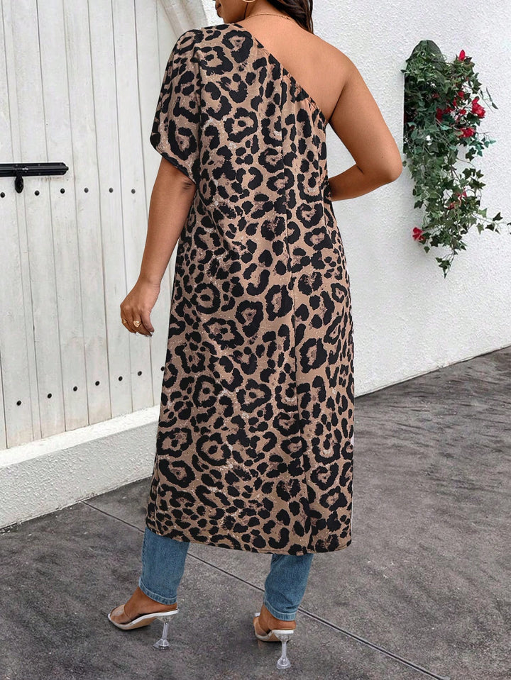 Shein Curve+ rövid ujjú ing, többszínű