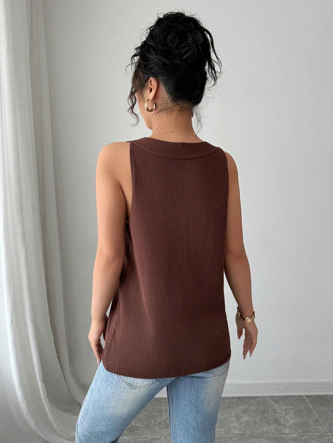 SHEIN mellény, barna