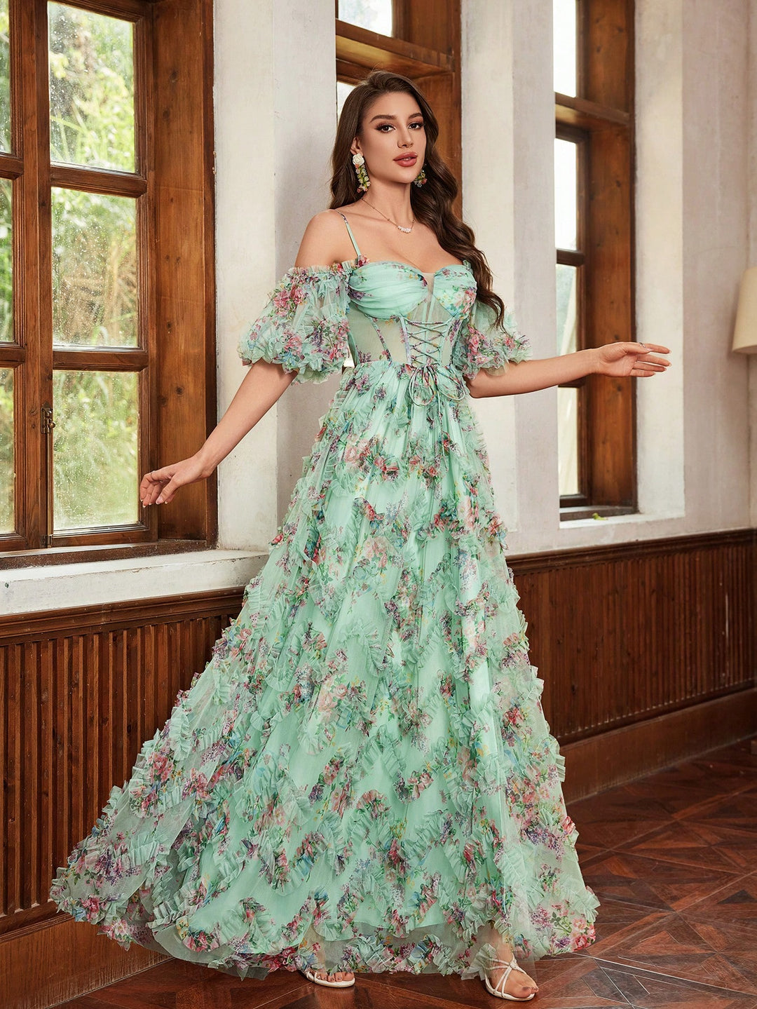 Rochie SHEIN, verde
