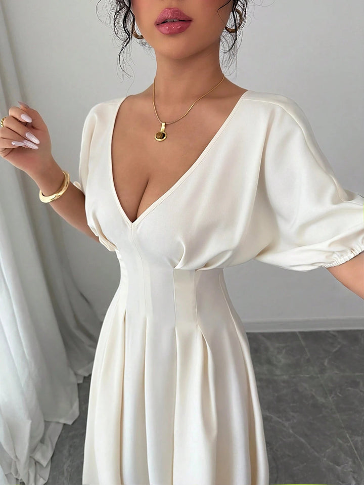 Rochie maxi Shein, crem