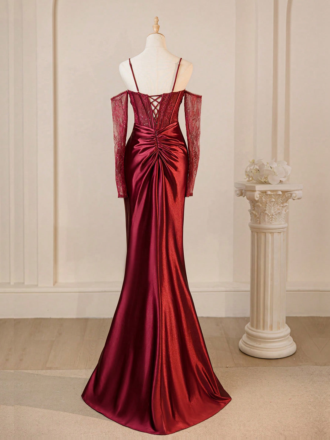 Rochie de ocazie SHEIN, vișiniu