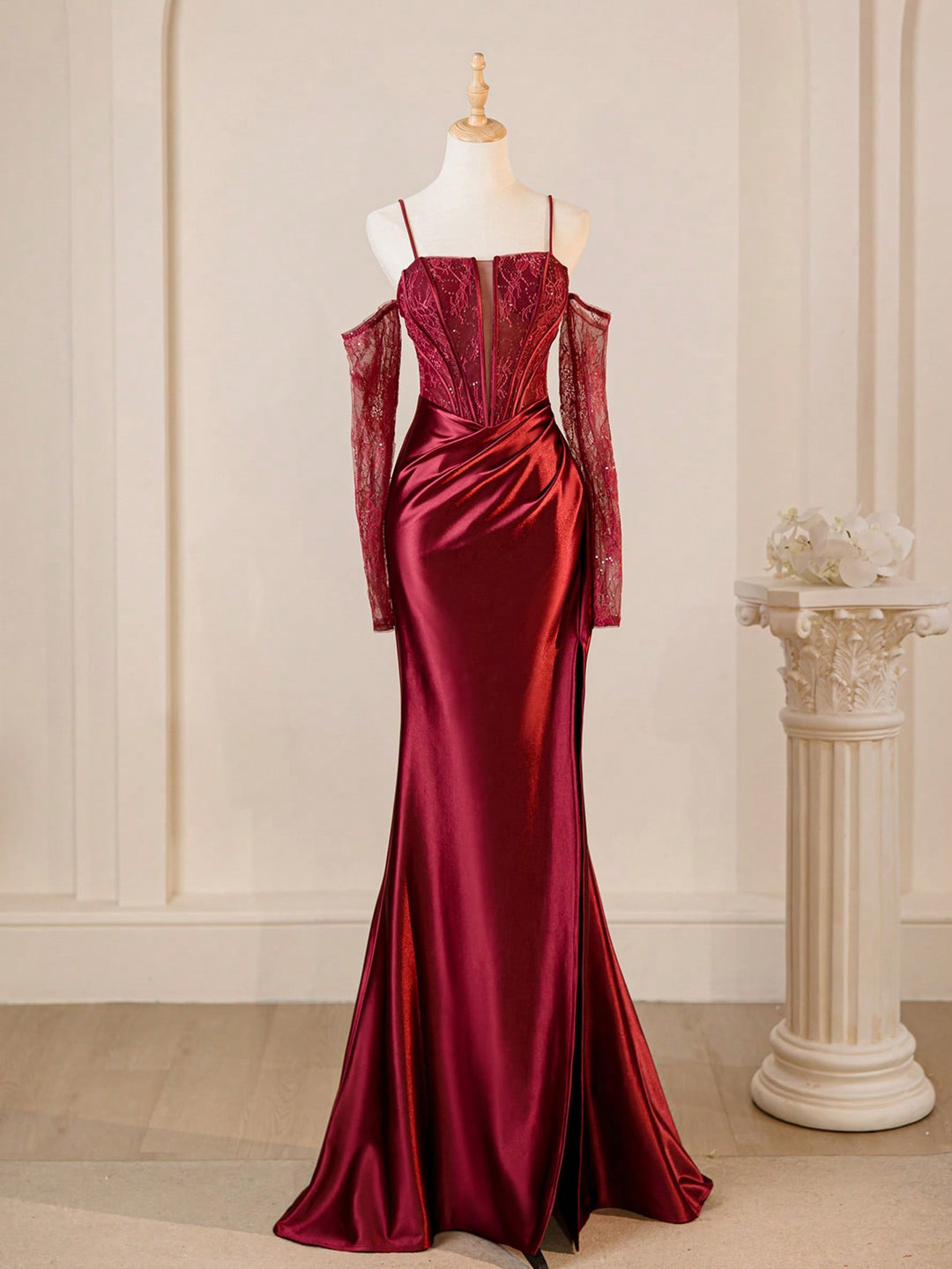 Rochie de ocazie SHEIN, vișiniu