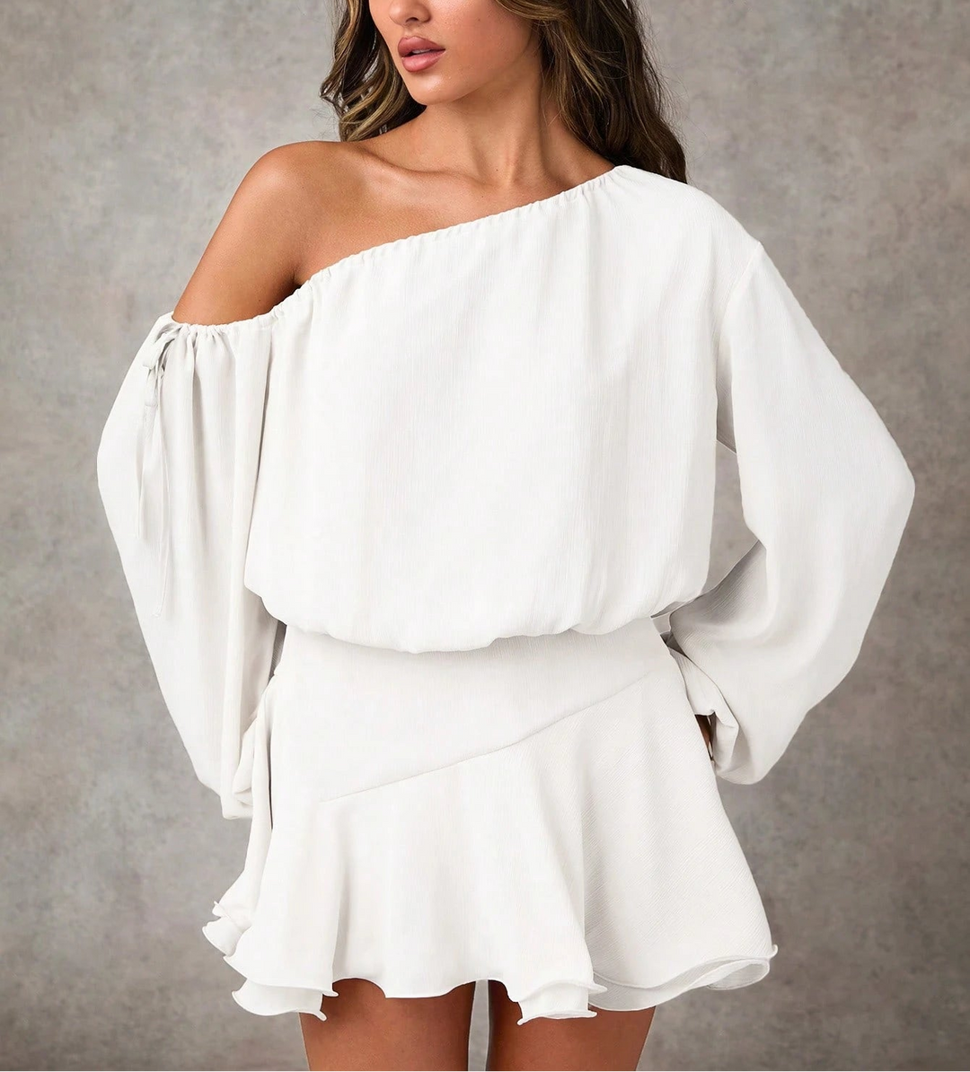 Rochie mini SHEIN, alb