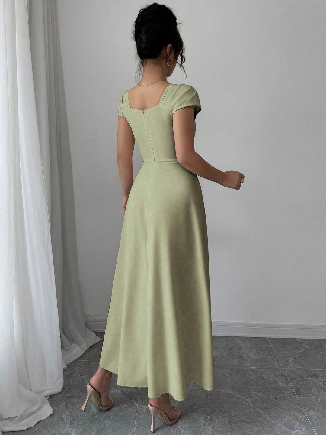 Rochie maxi SHEIN, verde