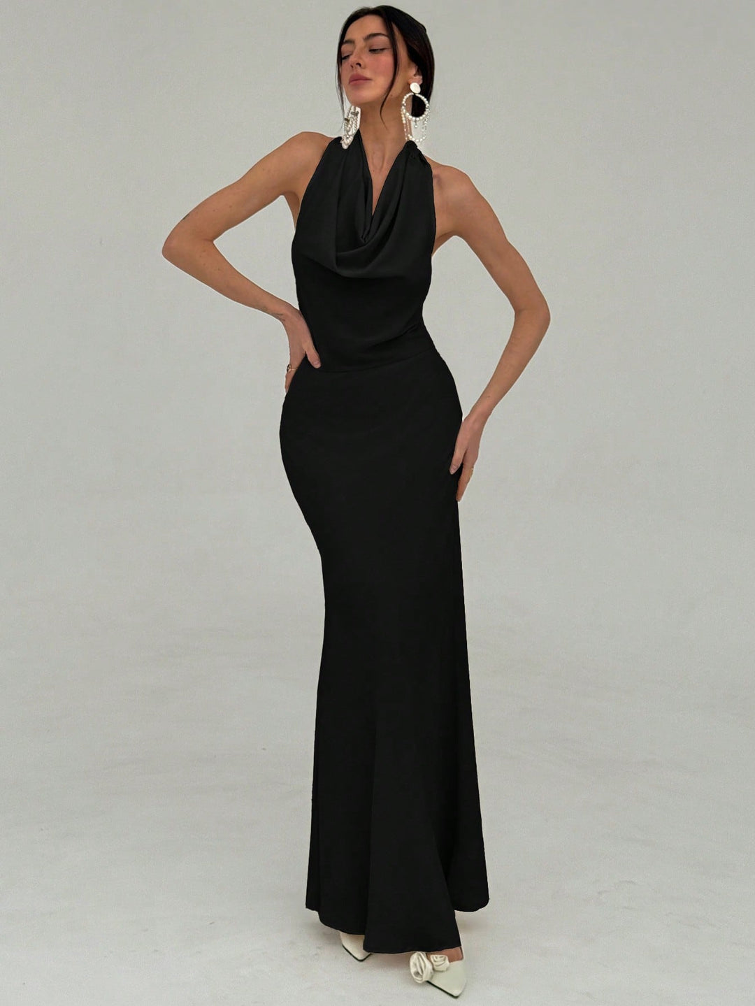 Rochie maxi SHEIN, negru