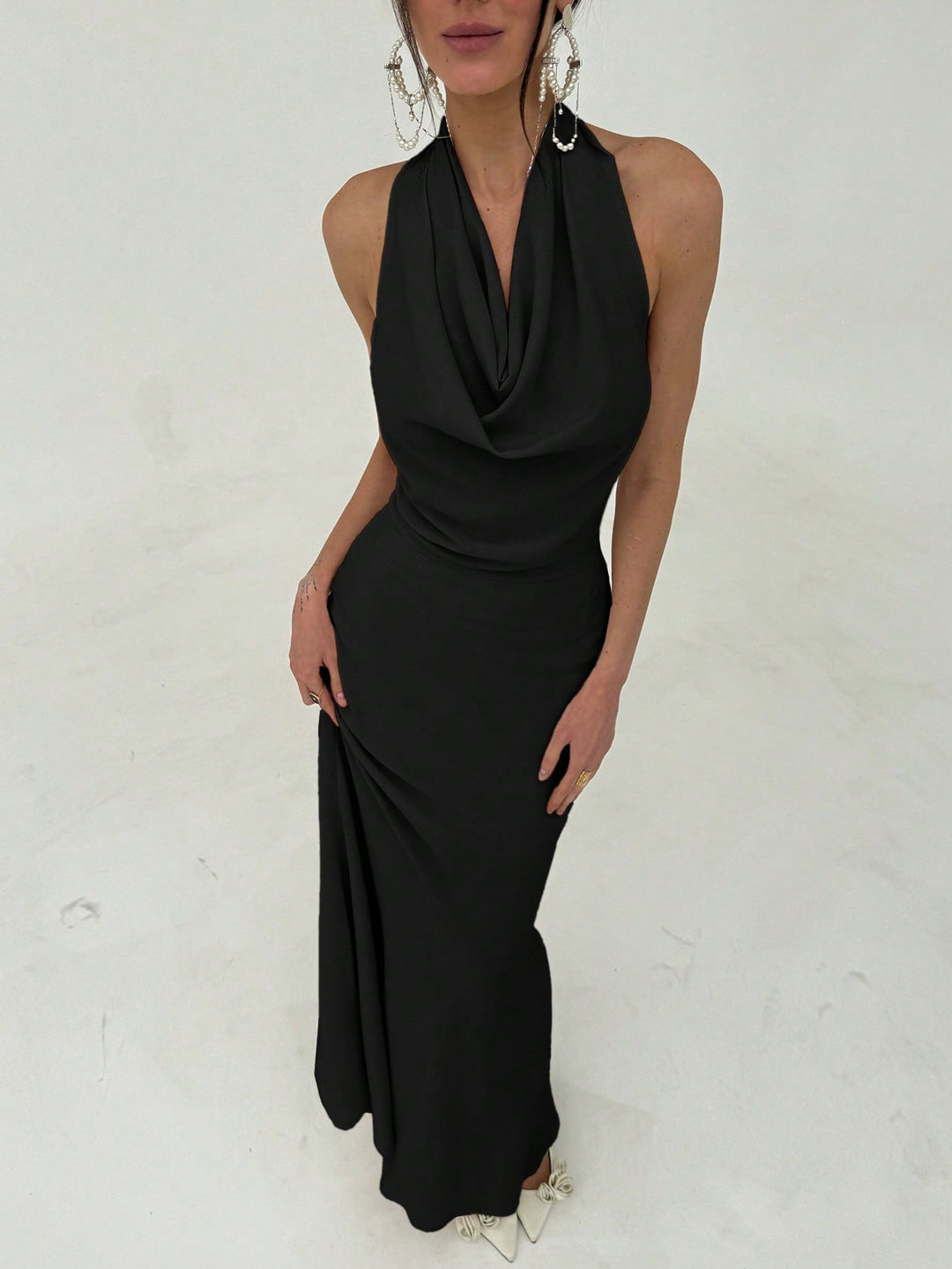 Rochie maxi SHEIN, negru