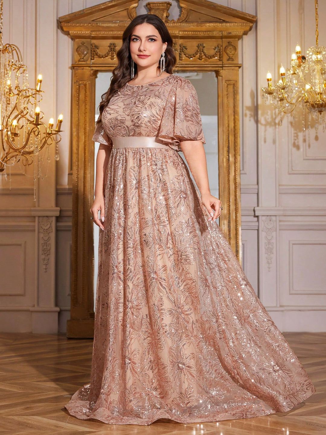 Rochie SHEIN, auriu