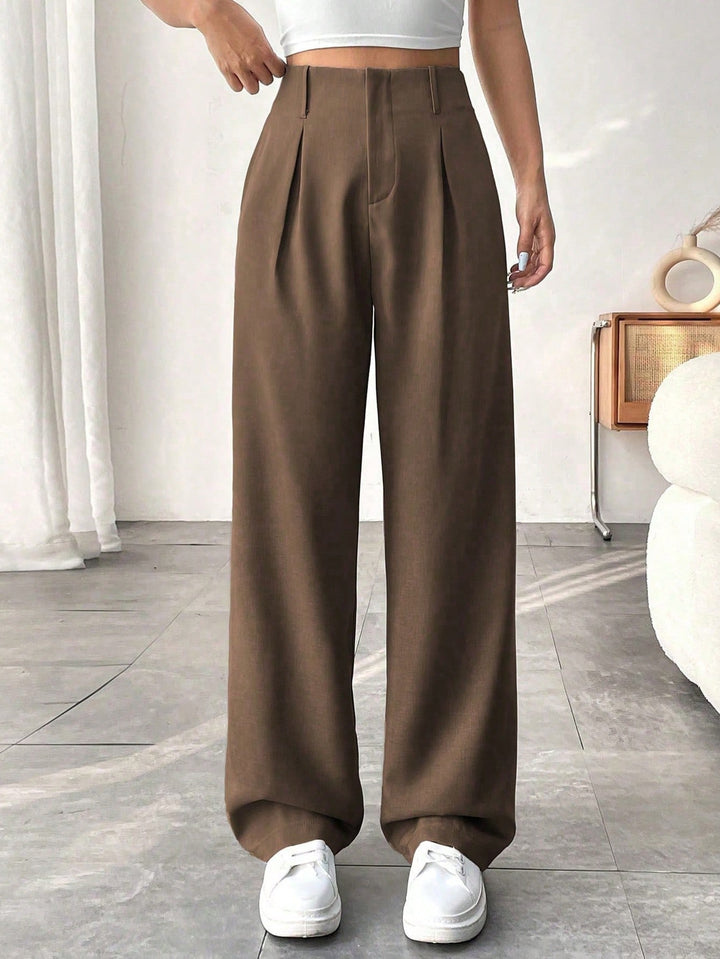 Pantaloni SHEIN, maro
