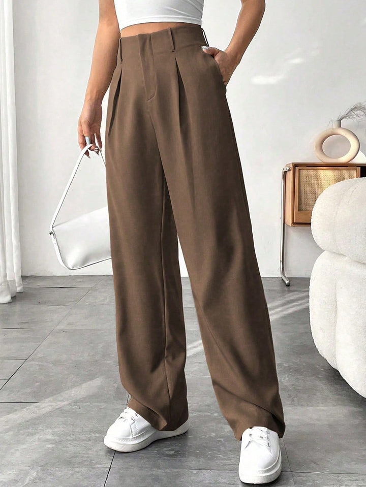 Pantaloni SHEIN, maro
