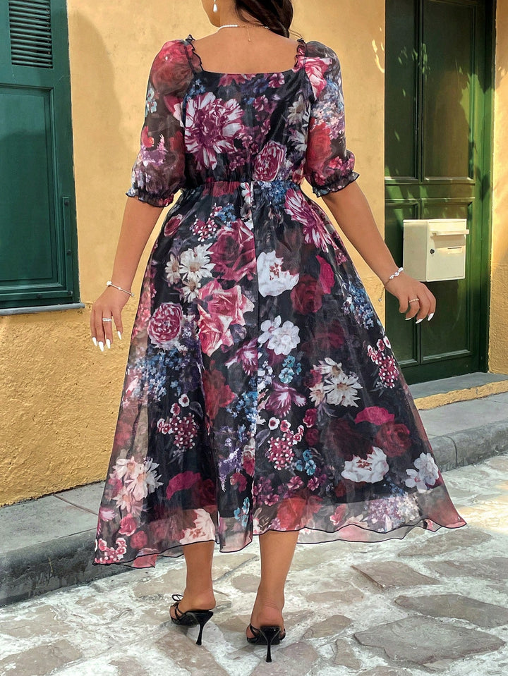 Rochie maxi SHEIN, mix culori