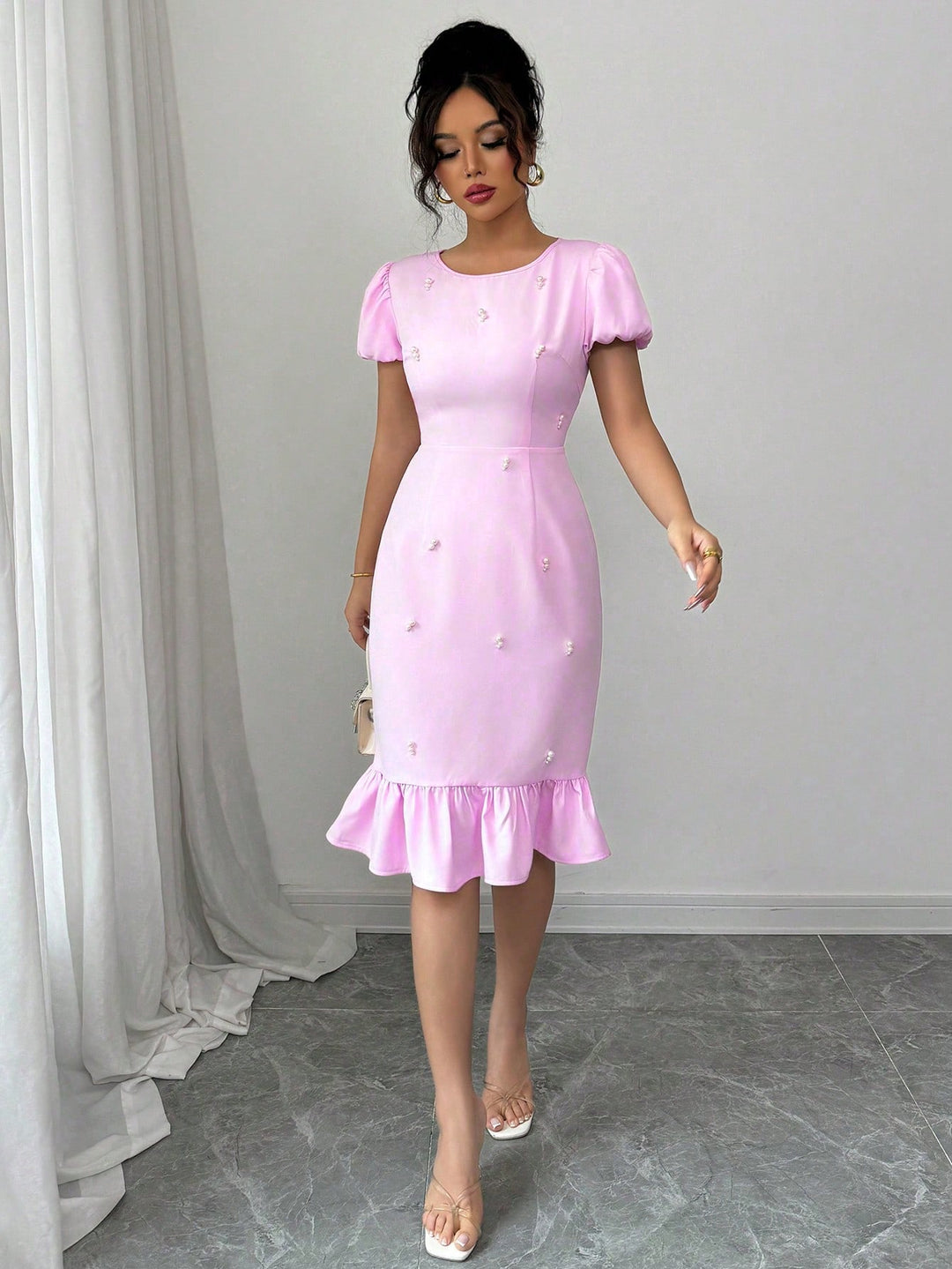Rochie midi SHEIN, mov