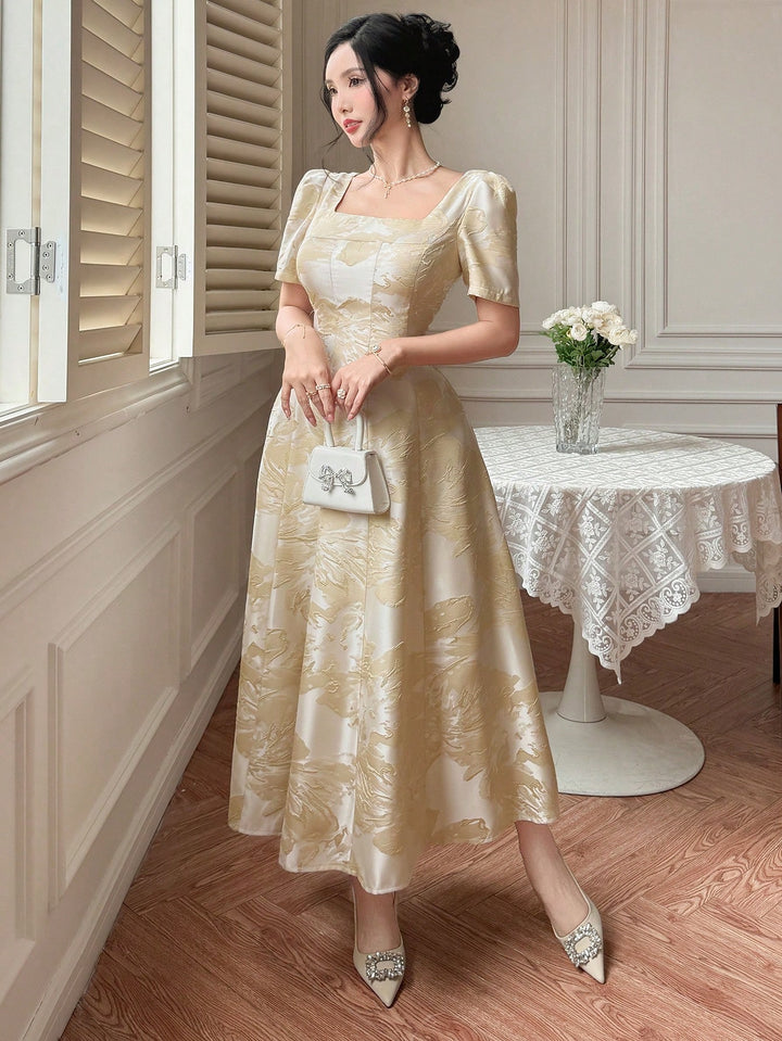 SHEIN maxi ruha, khaki