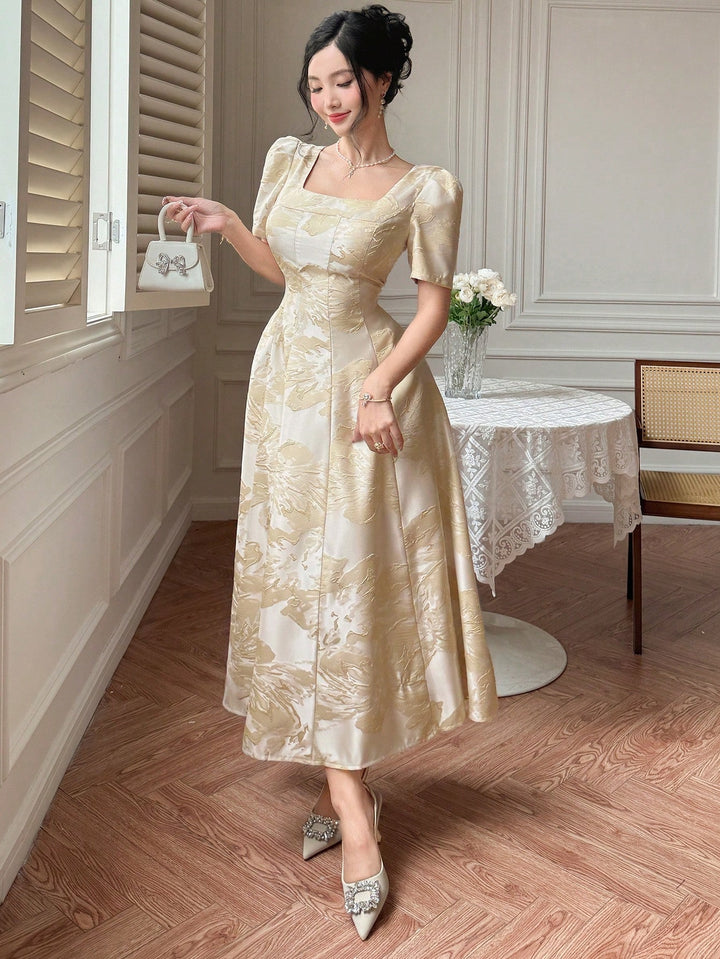 SHEIN maxi ruha, khaki