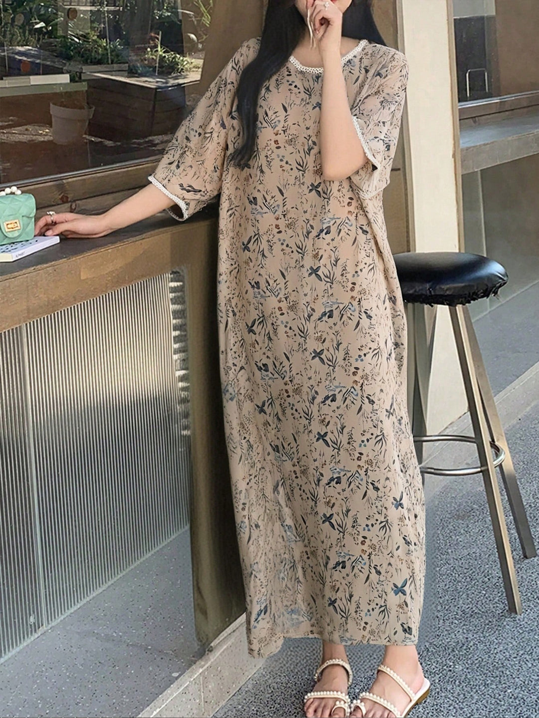 Rochie maxi SHEIN, mix culori