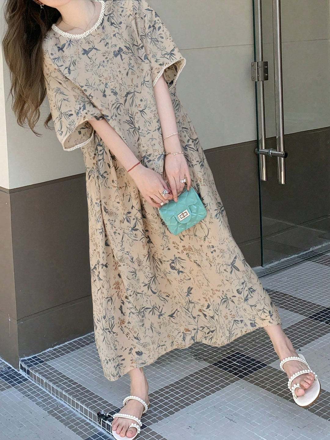 Rochie maxi SHEIN, mix culori