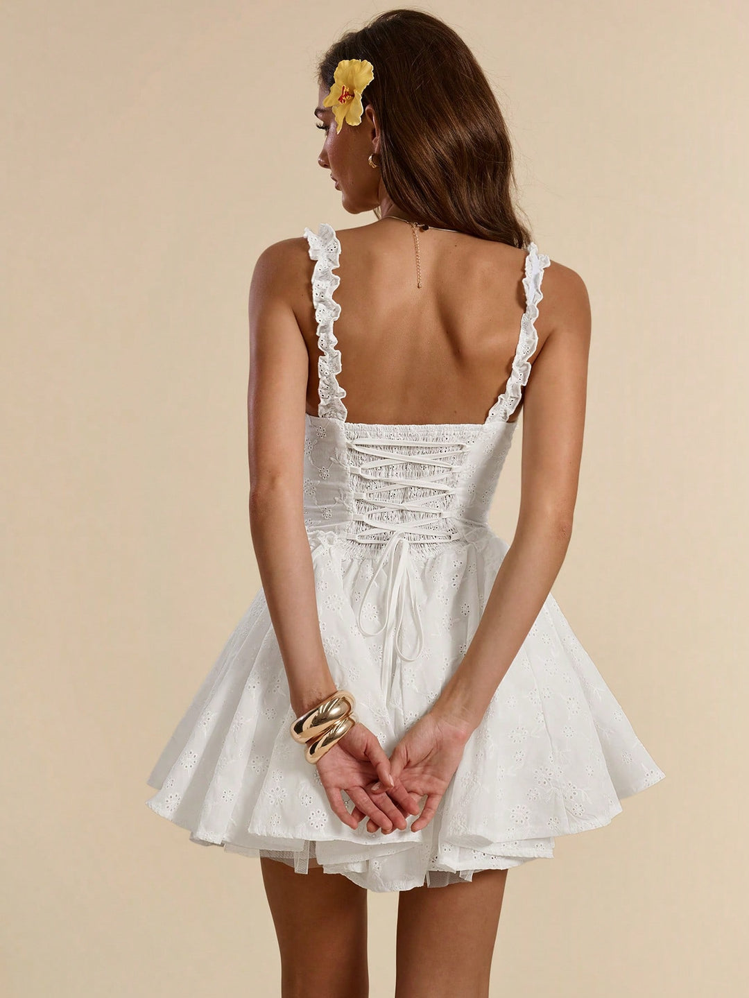 Rochie mini SHEIN, alb