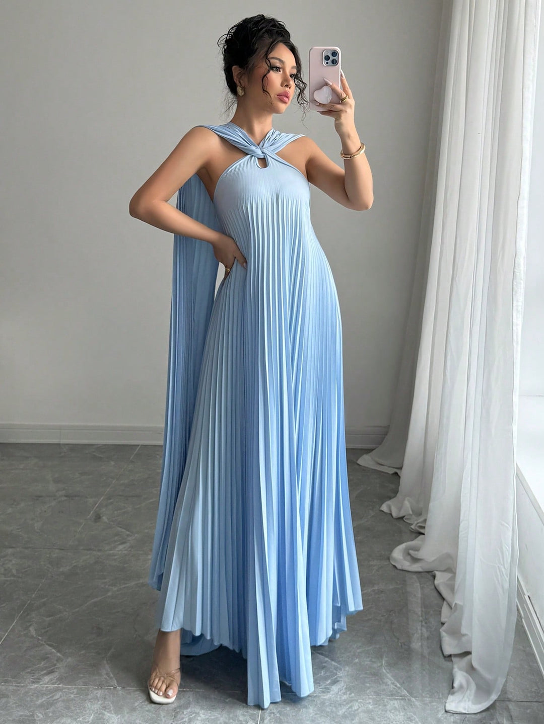 Rochie maxi SHEIN, albastru
