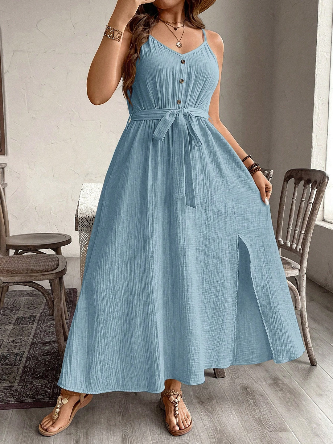 SHEIN Maxi ruha, kék