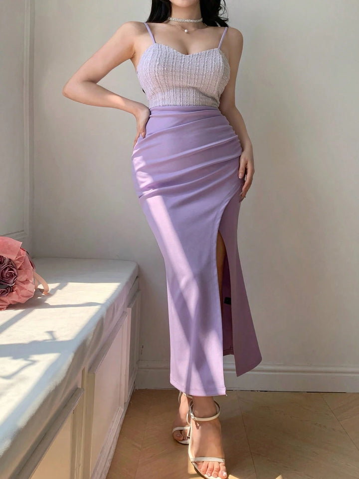 Rochie midi SHEIN, mov