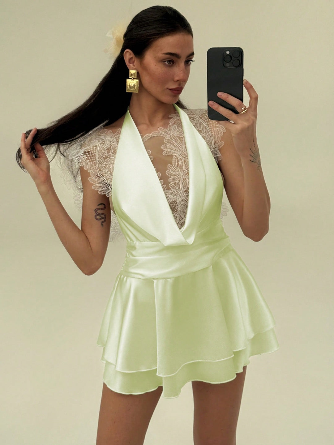 Rochie mini SHEIN, verde