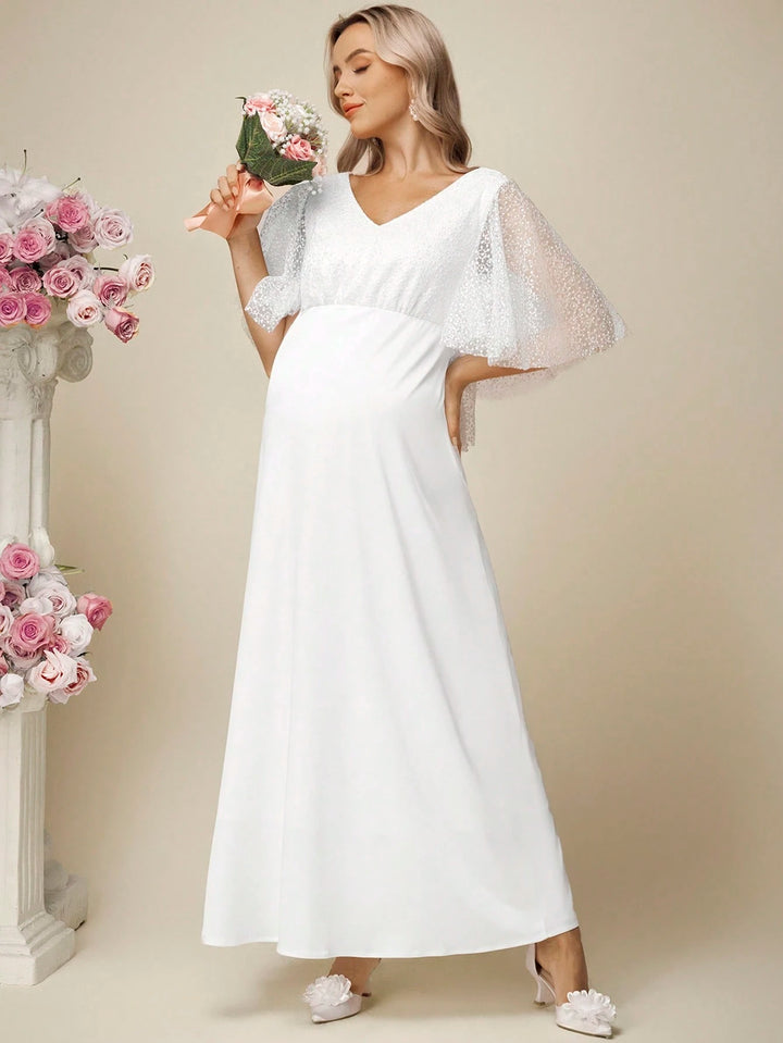 Rochie maxi SHEIN, alb