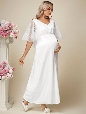 Rochie maxi SHEIN, alb
