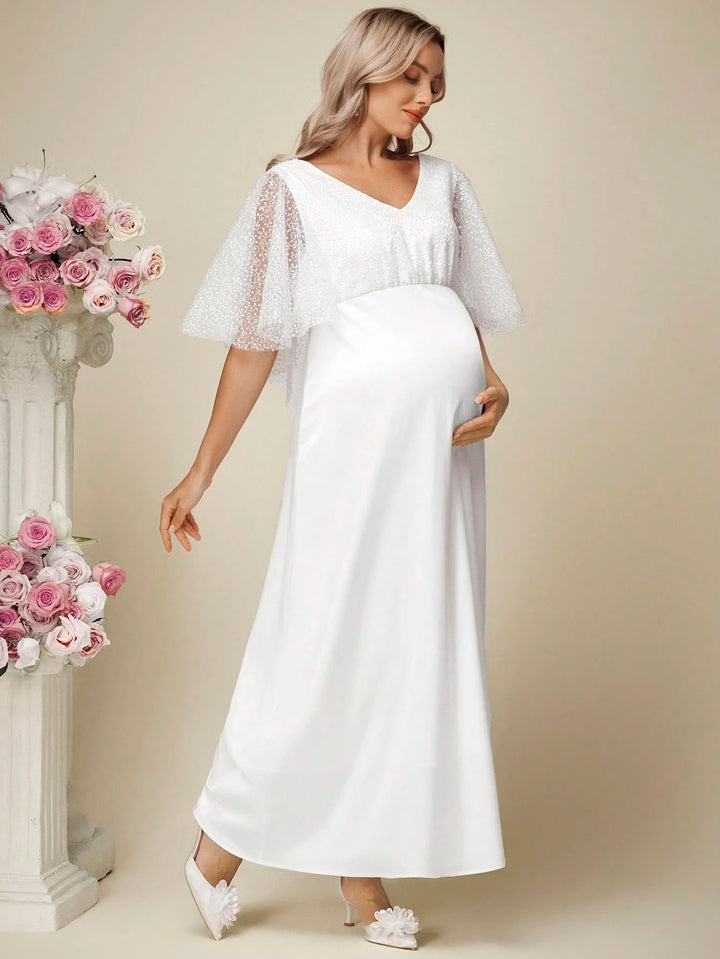 Rochie maxi SHEIN, alb