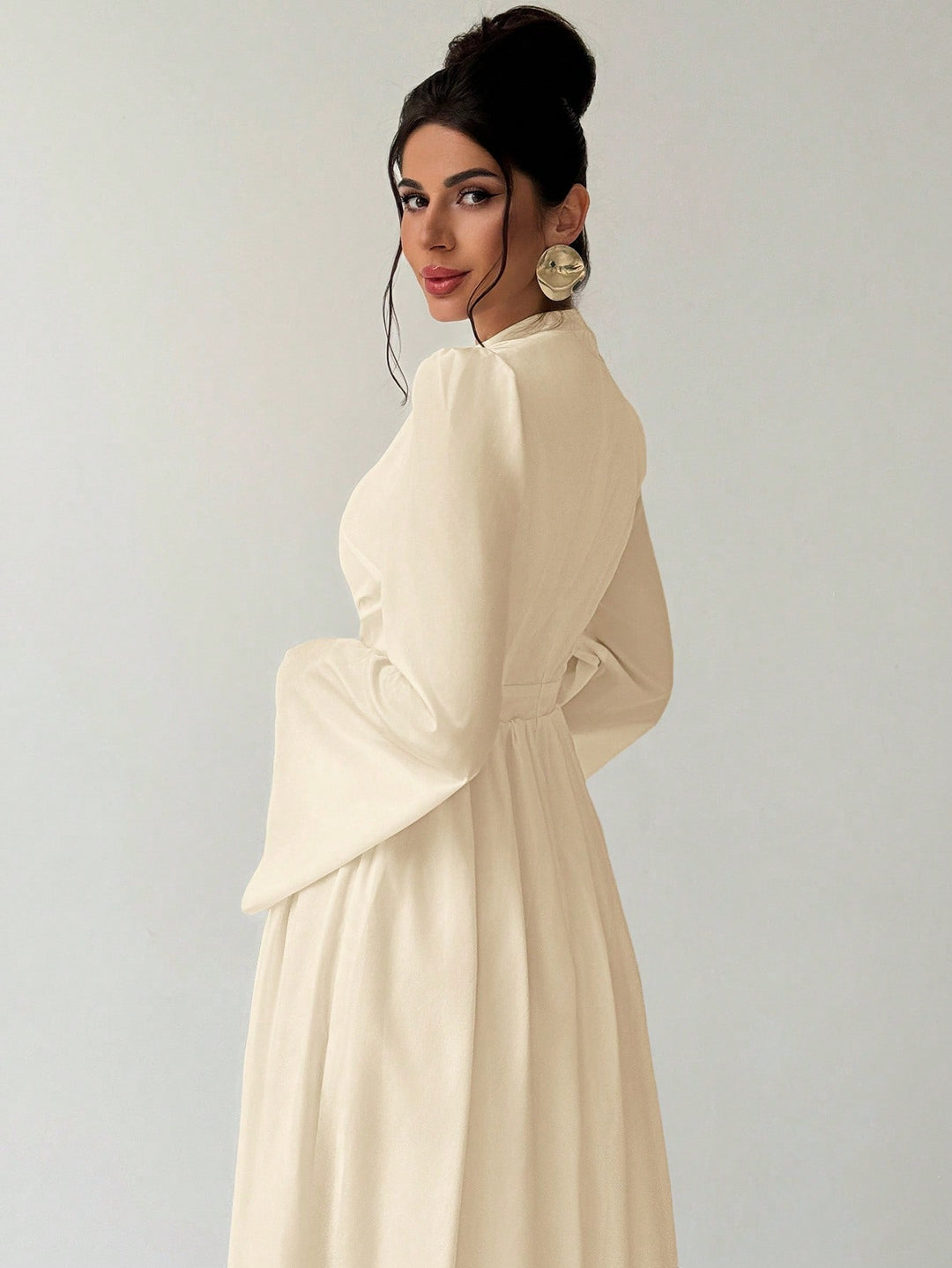 SHEIN maxi ruha, bézs