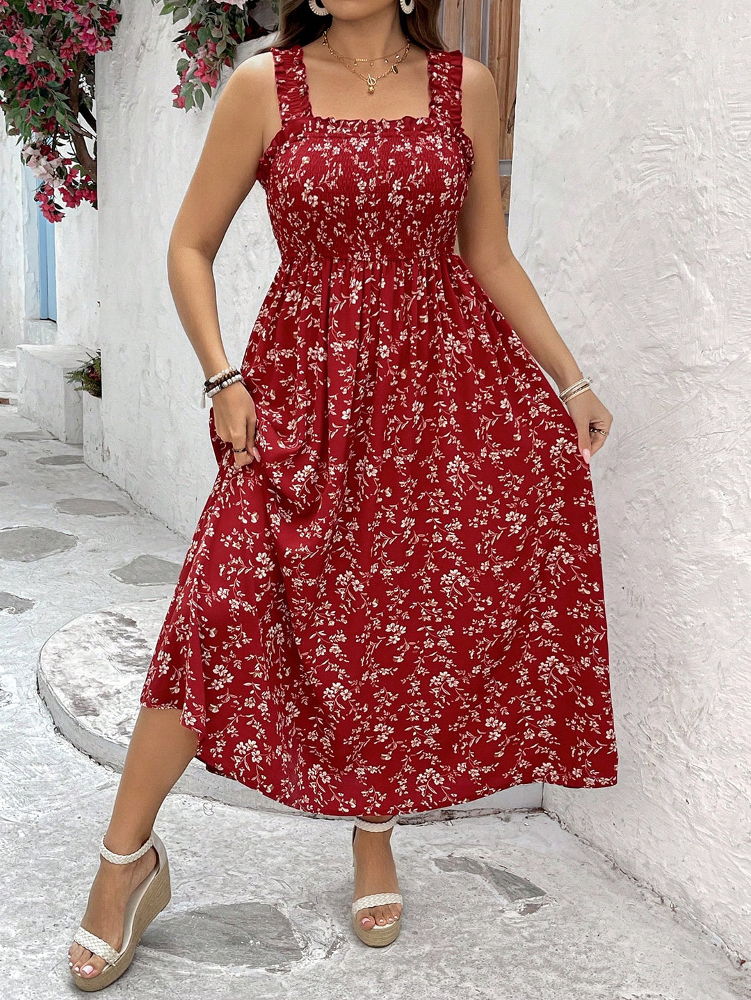 Rochie maxi SHEIN, roșu