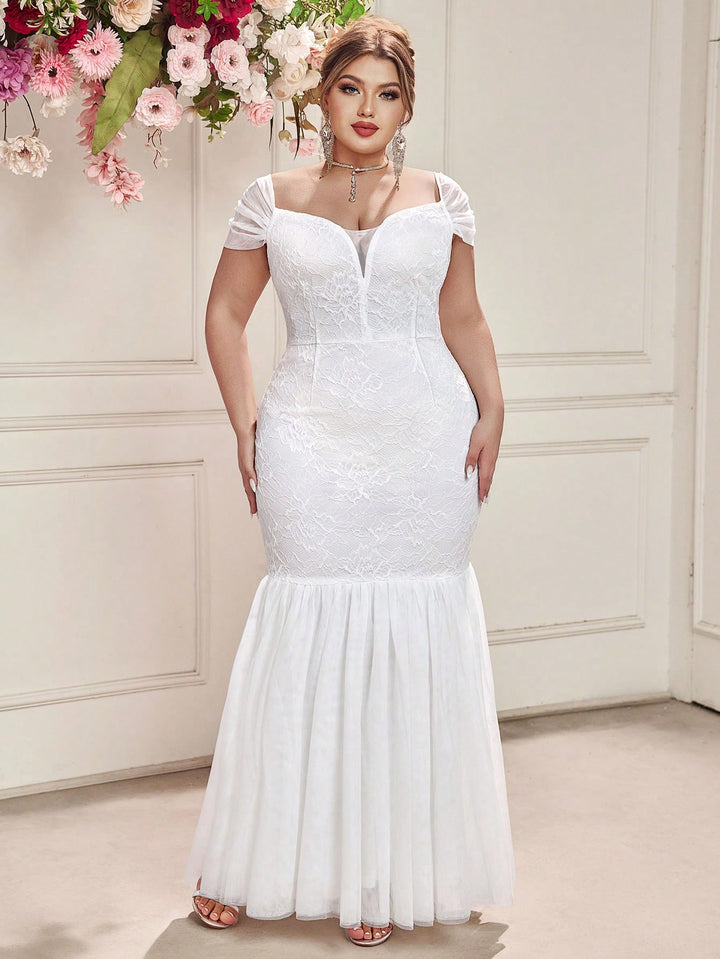 Rochie de ocazie și bridal SHEIN, alb