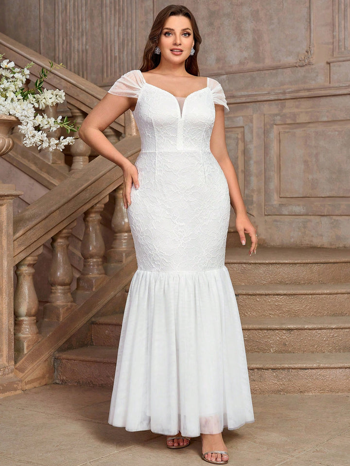 Rochie de ocazie și bridal SHEIN, alb