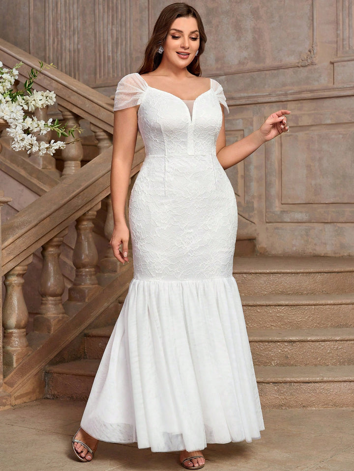Rochie de ocazie și bridal SHEIN, alb