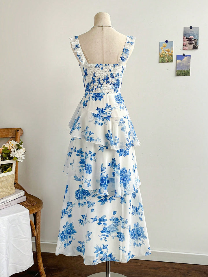Rochie maxi SHEIN, albastru