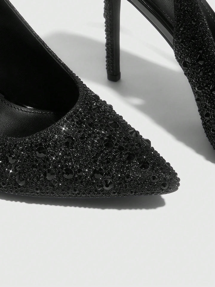 Pantofi cu toc SHEIN, negru