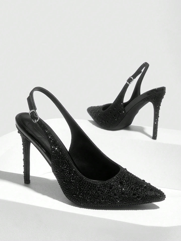 Pantofi cu toc SHEIN, negru
