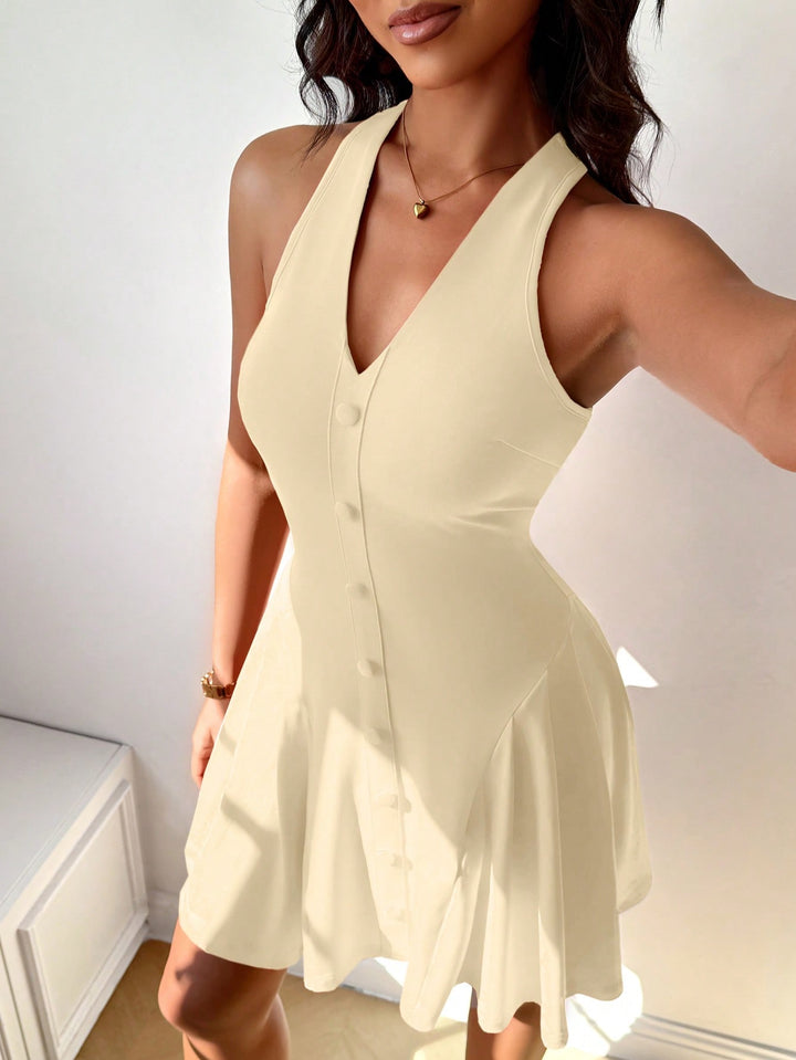 Rochie mini SHEIN, bej