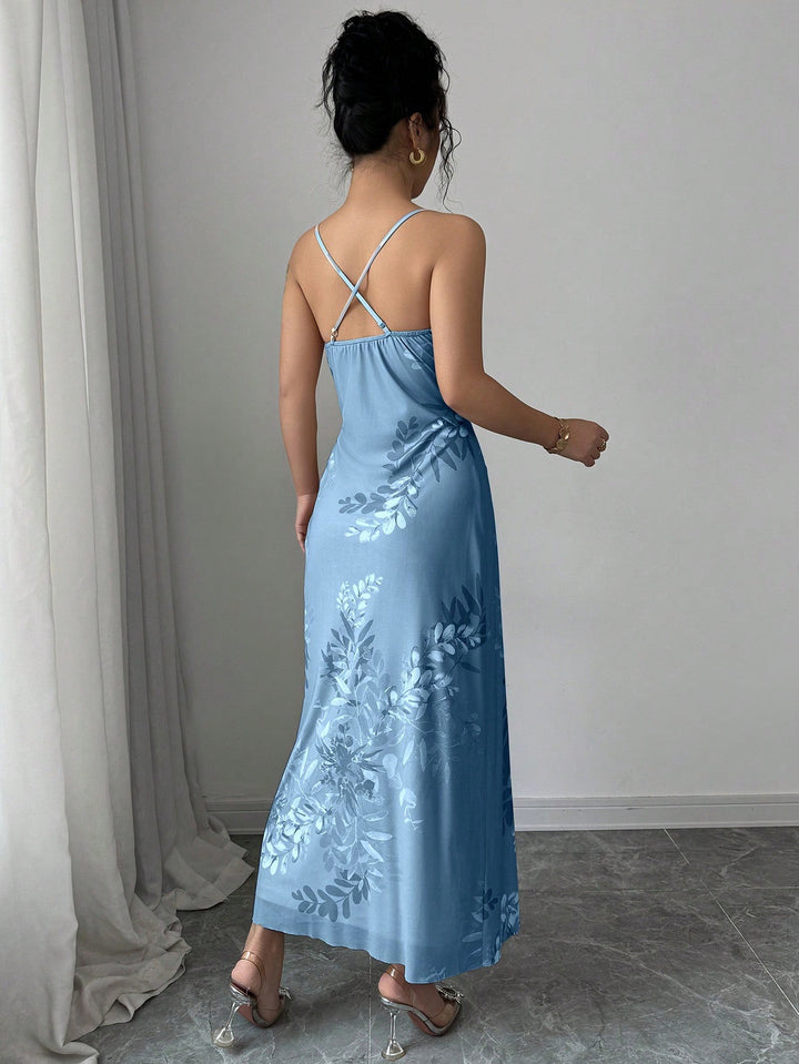 Rochie maxi SHEIN, albastru